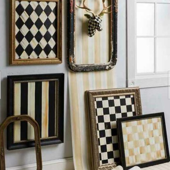 MacKenzie Childs Courtly Check Wallpaper BY the FOOT 12" x 20.5" - Picture 4 of 4